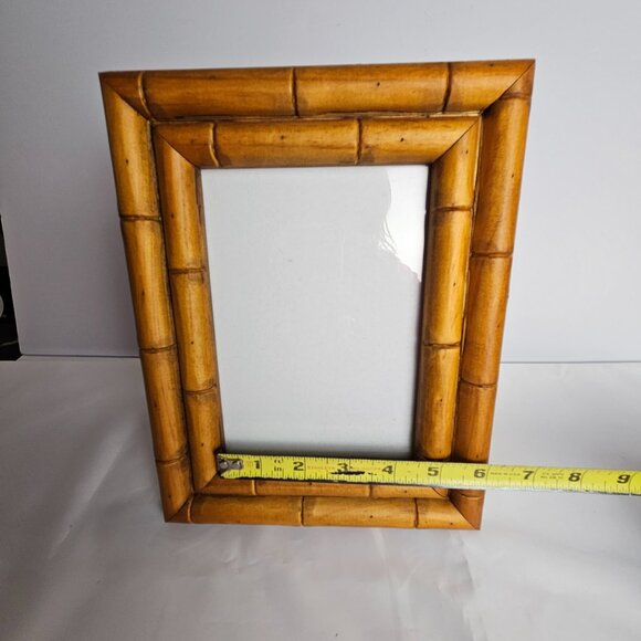 Aaron Brothers “Tropical Honey” 5x7 Frame – Bamboo-Inspired Warm Wood Style - Picture 7 of 11